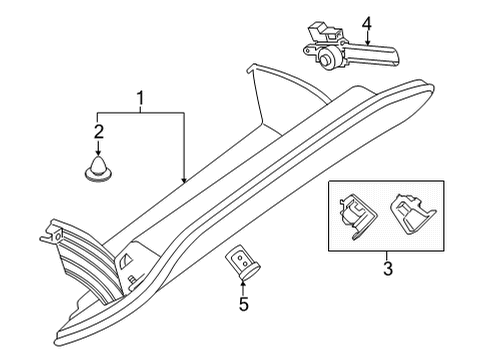 2024 BMW M8 Glove Box Diagram