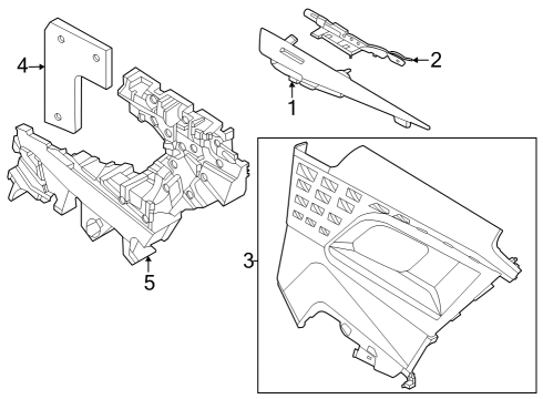 2023 BMW 230i Interior Trim - Quarter Panels Diagram