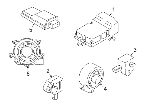 2021 BMW 750i xDrive Air Bag Components Diagram 2