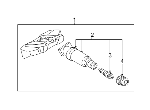 2021 BMW i3 Tire Pressure Monitoring Diagram