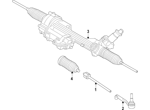 2022 BMW 530e Steering Column & Wheel, Steering Gear & Linkage Diagram 2