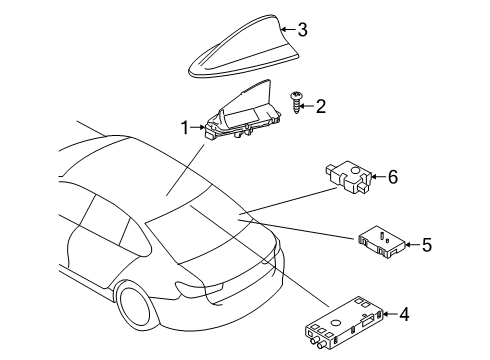 2024 BMW M3 Antenna & Radio Diagram