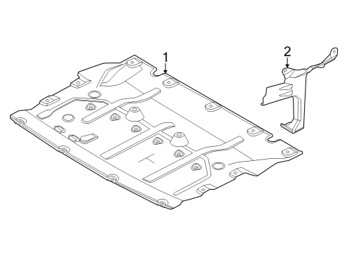 2024 BMW i4 Splash Shields Diagram