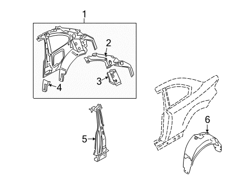 Cover, Wheel Housing, Rear Right Diagram for 51717123524