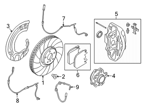 2021 BMW M850i xDrive Gran Coupe Anti-Lock Brakes Diagram 2