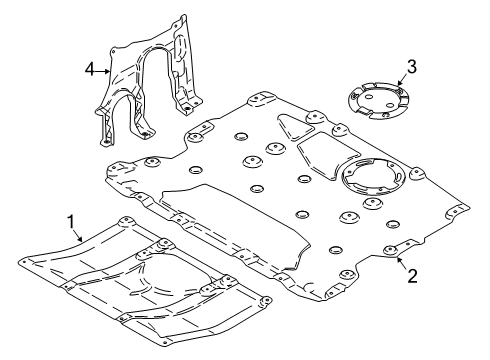 2022 BMW X4 ENGINE BAY ENCAPSULATION, RE Diagram for 51758746892