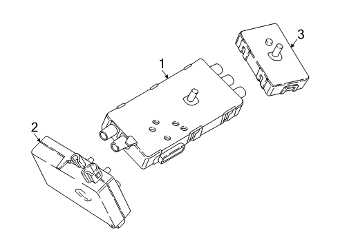 2022 BMW 750i xDrive Antenna & Radio Diagram 1