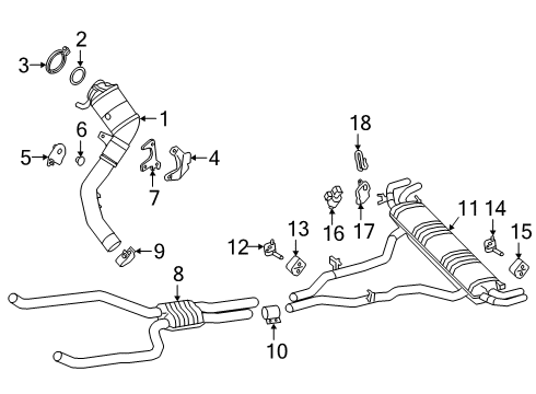 2022 BMW X5 Exhaust Components Diagram 5