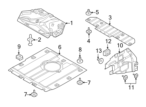 2023 BMW iX ACOUSTIC CAPSULE, HEAT, LOWE Diagram for 17735A5CDA0