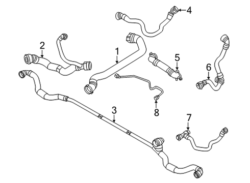 2023 BMW M240i Hoses, Lines & Pipes Diagram