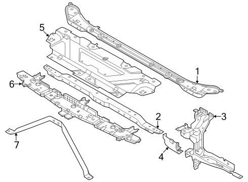 2024 BMW 230i Radiator Support Diagram