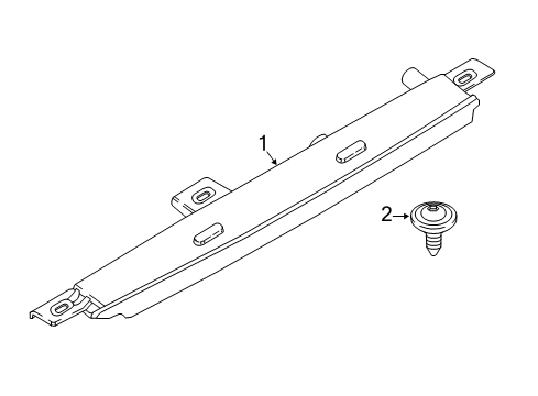 2023 BMW X1 THIRD STOPLAMP Diagram for 63258494354