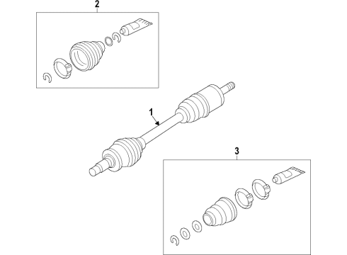 2023 BMW 228i Gran Coupe Axle Shafts & Joints, Drive Axles Diagram