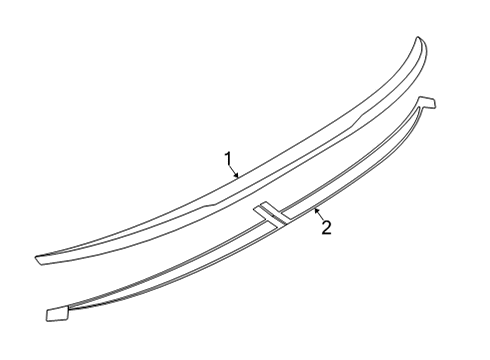 2022 BMW 228i Gran Coupe Rear Spoiler Diagram