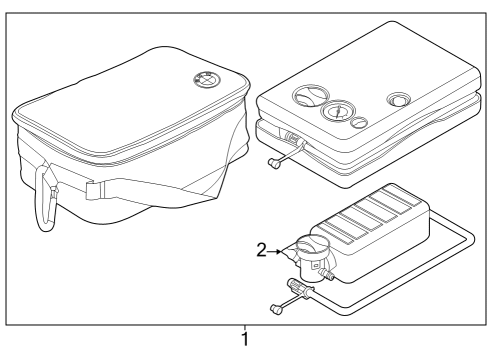 2024 BMW iX Inflator Components Diagram