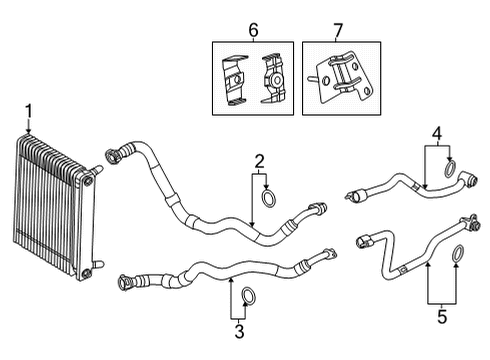 2021 BMW X5 M Oil Cooler Diagram 1