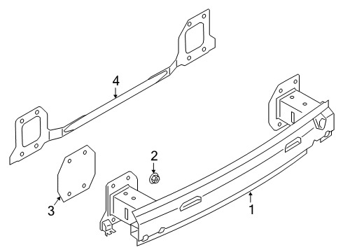 2022 BMW X5 Bumper & Components - Rear Diagram 6