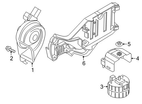 2021 BMW i3 Anti-Theft Components Diagram