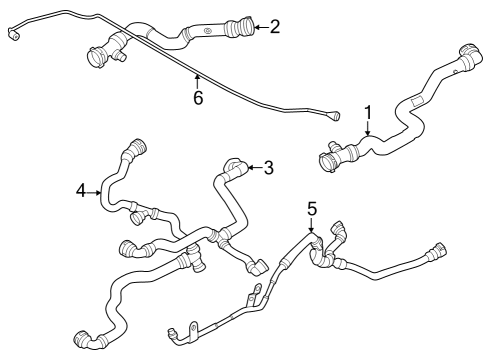 2023 BMW 740i HOSE, RADIATOR Diagram for 17127562176