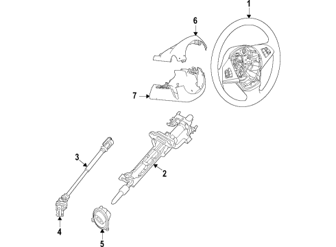 2022 BMW X4 Steering Column & Wheel, Steering Gear & Linkage Diagram 1