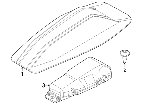 2024 BMW X5 Antenna & Radio Diagram 1