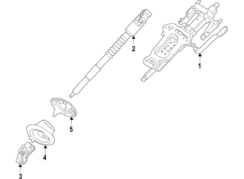 2021 BMW i3 Steering Column & Wheel, Steering Gear & Linkage Diagram 1