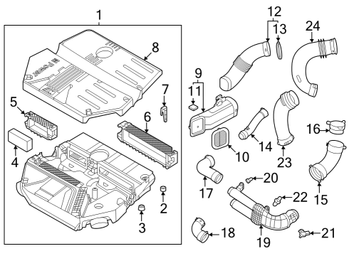 2023 BMW X3 M Filters Diagram 3