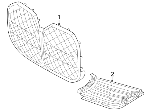 2023 BMW 430i xDrive Gran Coupe Grille & Components Diagram 1