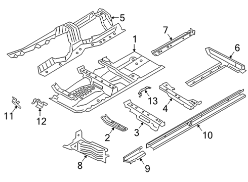 2024 BMW M440i Floor Diagram 2