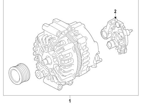 2022 BMW M8 Alternator Diagram 1