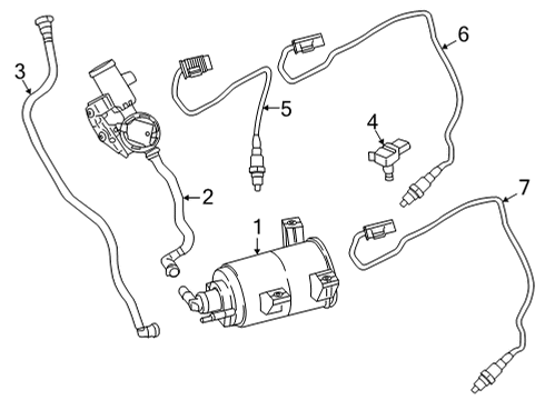 2021 BMW X4 Emission Components Diagram 2