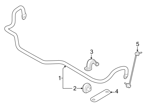 2022 BMW M440i Gran Coupe Stabilizer Bar & Components - Front Diagram