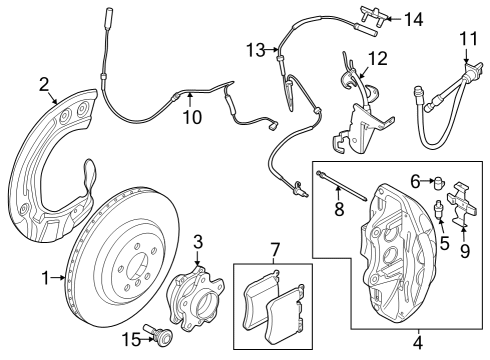 2024 BMW i4 Front Brakes Diagram 5