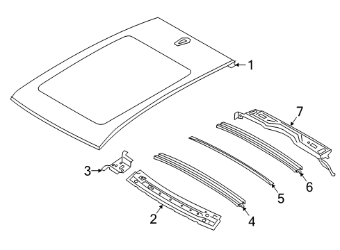 2023 BMW X1 ROOF COVER Diagram for 41315A52CE5