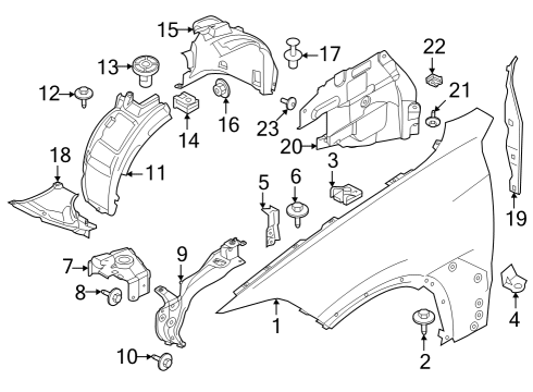 2024 BMW iX PLASTIC NUT Diagram for 07149854444