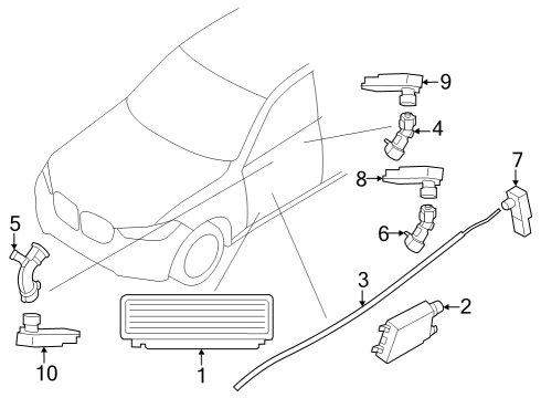 2024 BMW iX Interior Lamps Diagram 1