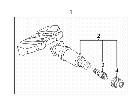 2024 BMW 228i Gran Coupe Tire Pressure Monitoring Diagram