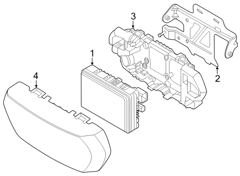 2024 BMW X6 M Electrical Components - Front Bumper Diagram 6