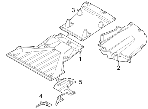 2023 BMW i7 Splash Shields Diagram 1