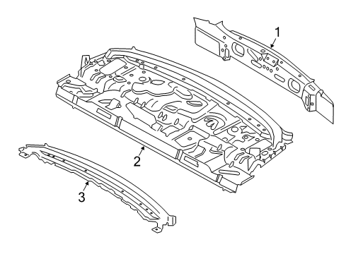 2021 BMW 230i Rear Body Diagram 2