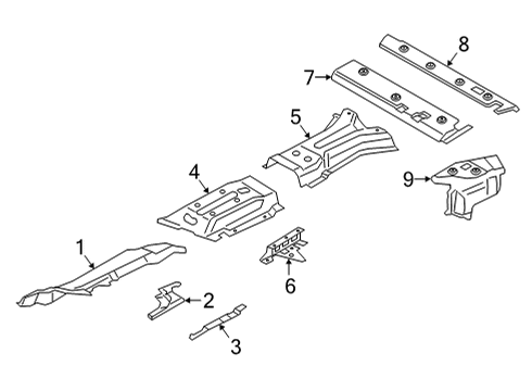 2021 BMW X6 FUEL TANK HEAT INSULATION Diagram for 51488078068