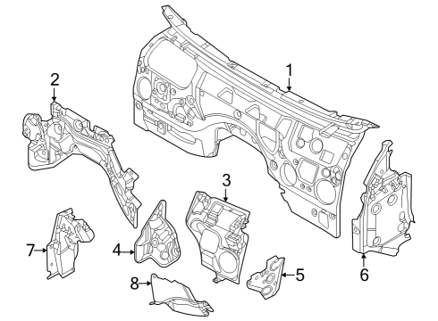 2023 BMW i7 Heat & Sound Insulators Diagram