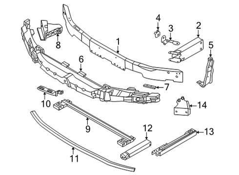 2022 BMW 228i Gran Coupe Bumper & Components - Front Diagram 4