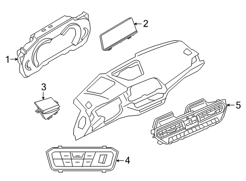 2022 BMW 330e xDrive Switches Diagram 1