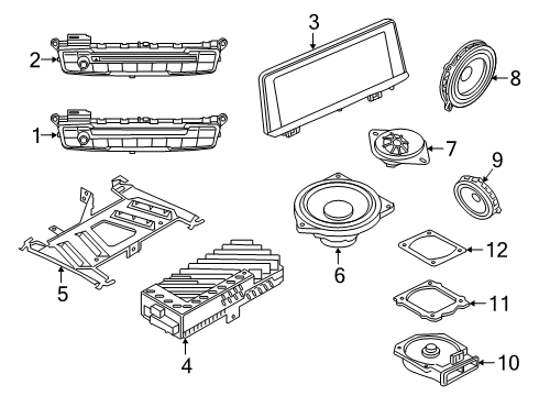 2023 BMW X2 Sound System Diagram