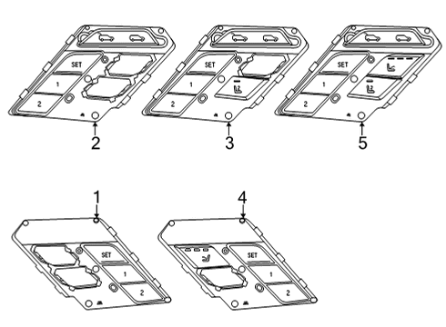 2022 BMW X6 M Power Seats Diagram 1