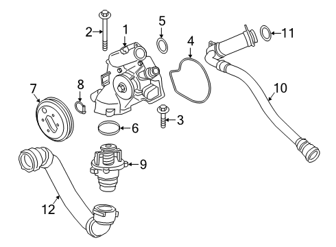 2021 BMW M2 Water Pump Diagram