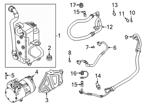 2021 BMW X3 M Air Conditioner Diagram 1