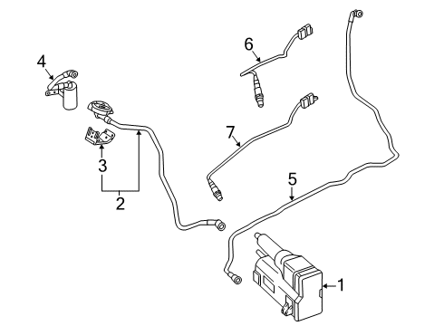 2023 BMW X2 Emission Components Diagram