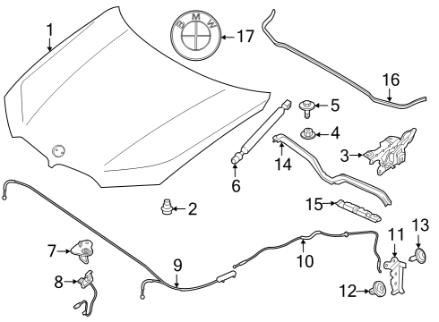 2024 BMW iX EMBLEM Diagram for 51149477402